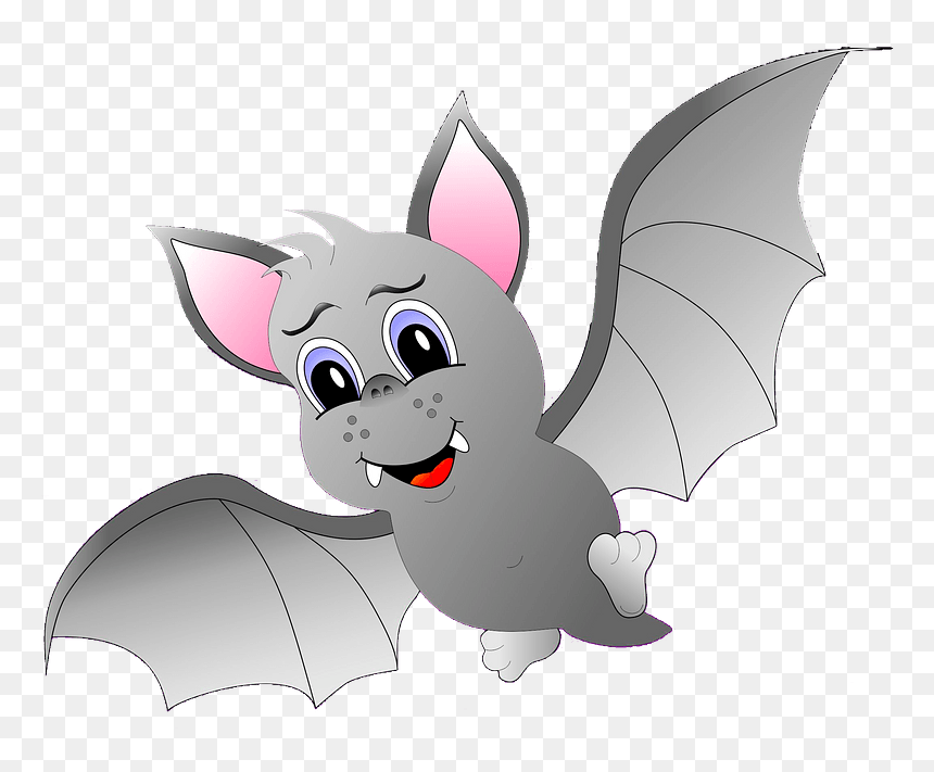 Cartoon Bat Clipart - Cartoon, HD Png Download - bat clipart png