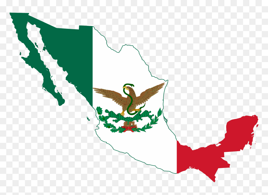 Mexican Flag Clipart - Flag Of Mexico, HD Png Download - mexican eagle png