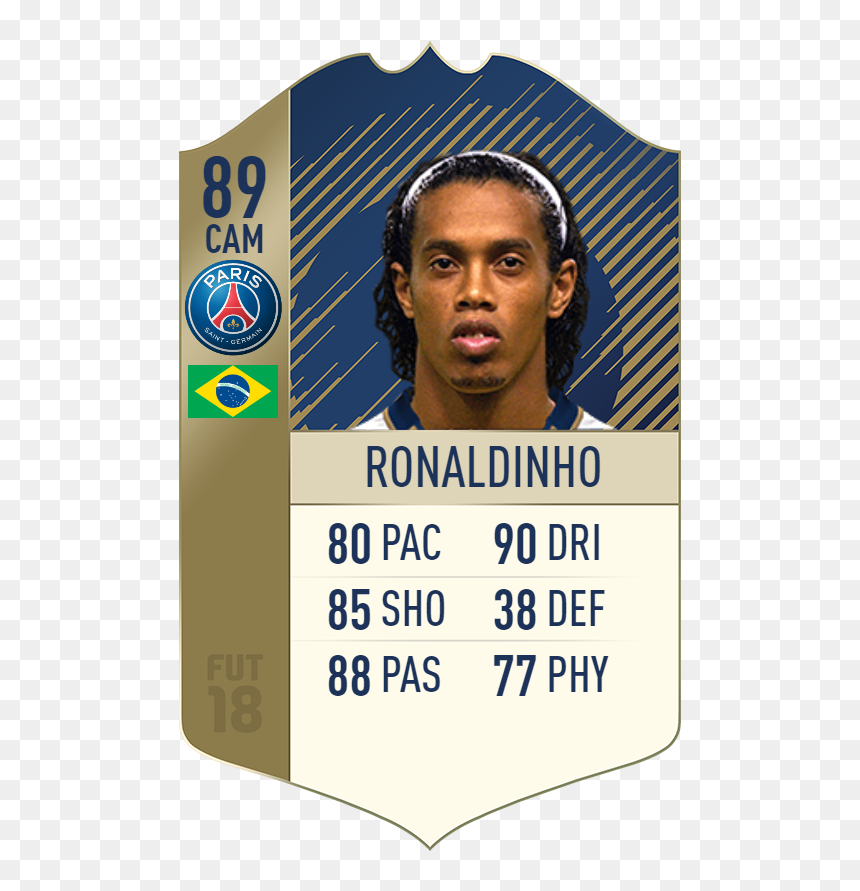 Thierry Henry Fifa 18, HD Png Download - ronaldinho png