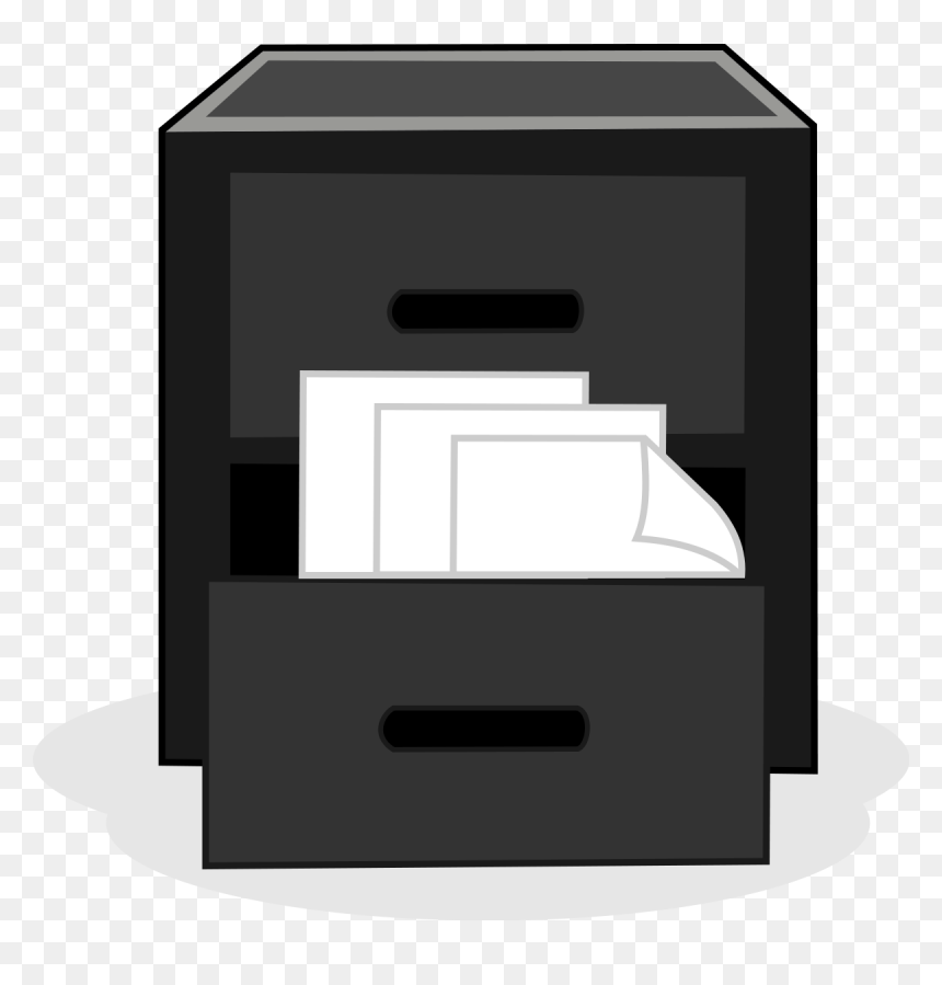 Cabinet Drawer Clipart, HD Png Download - file cabinet png