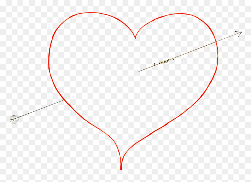 Png Redheart Outline - Heart, Transparent Png - red heart outline png