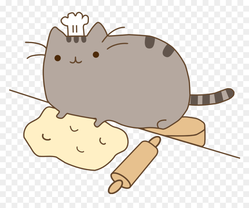 Pusheen The Cat Background Images Pictures Becuo - Grey Cute Cat Cartoon, HD Png Download - pusheen cat png