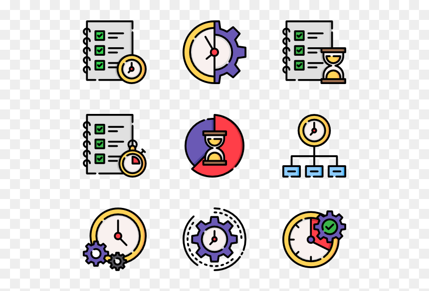 Iconos Para Infografias Png, Transparent Png - time management png