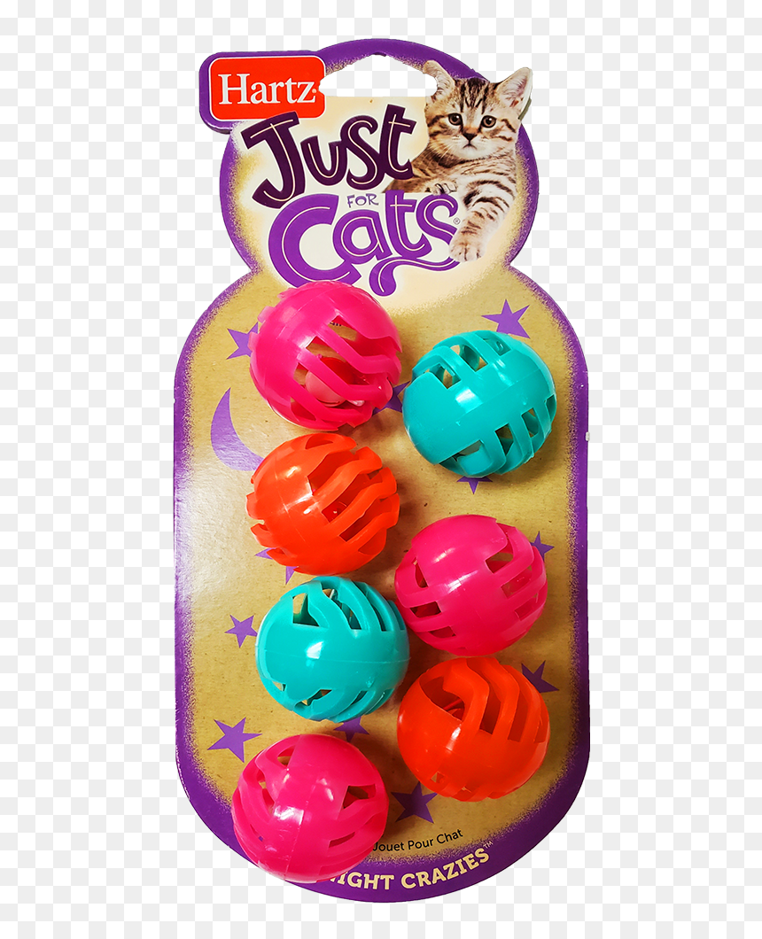 Hartz Just For Cats Midnight Crazies Cat Toy"
 Class= - Ball Cat Toys, HD Png Download - cat toy png