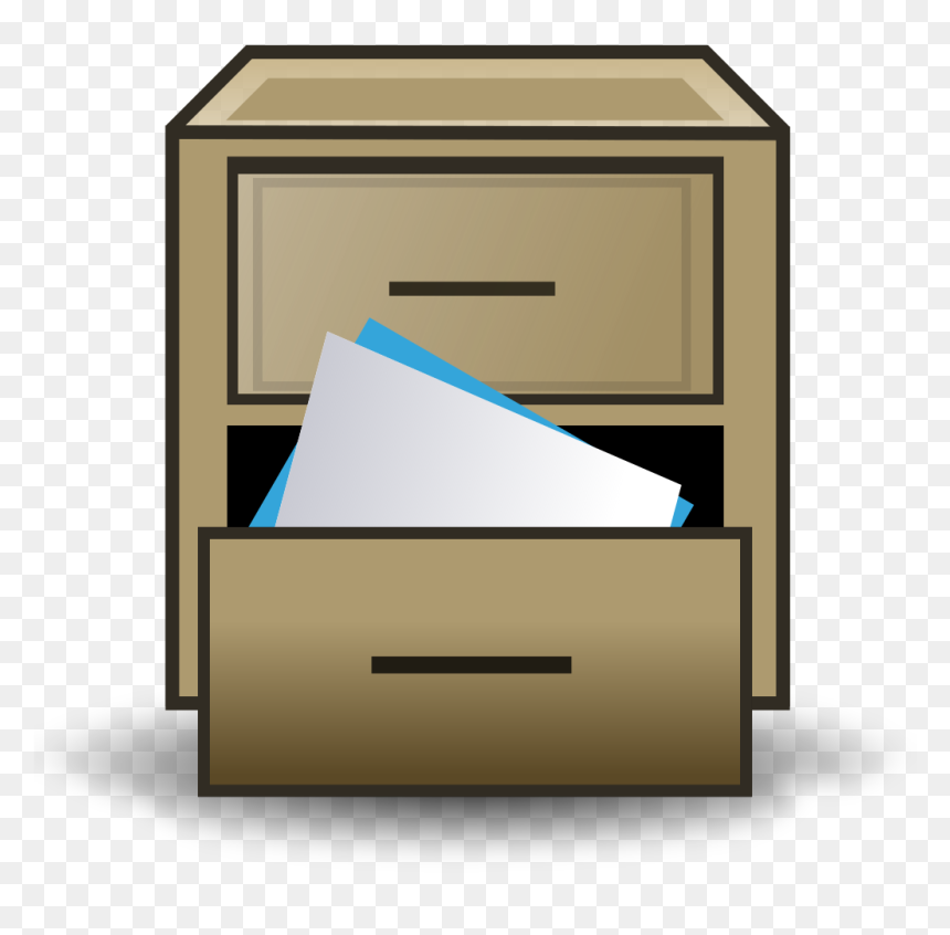File Filing Cabinet Icon Svg Wikimedia Commons Drawer - File Manager Icon, HD Png Download - file cabinet png