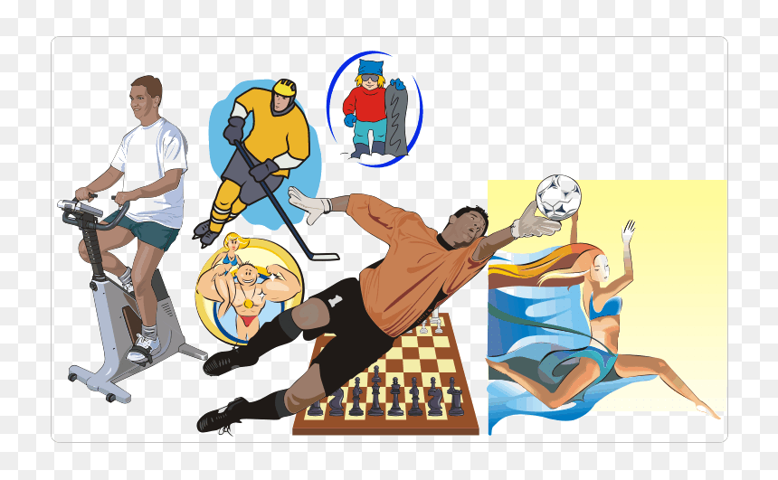 Sport Equipment & Sportsmen Clipart - Soccer Player Clip Art, HD Png Download - sports clipart png
