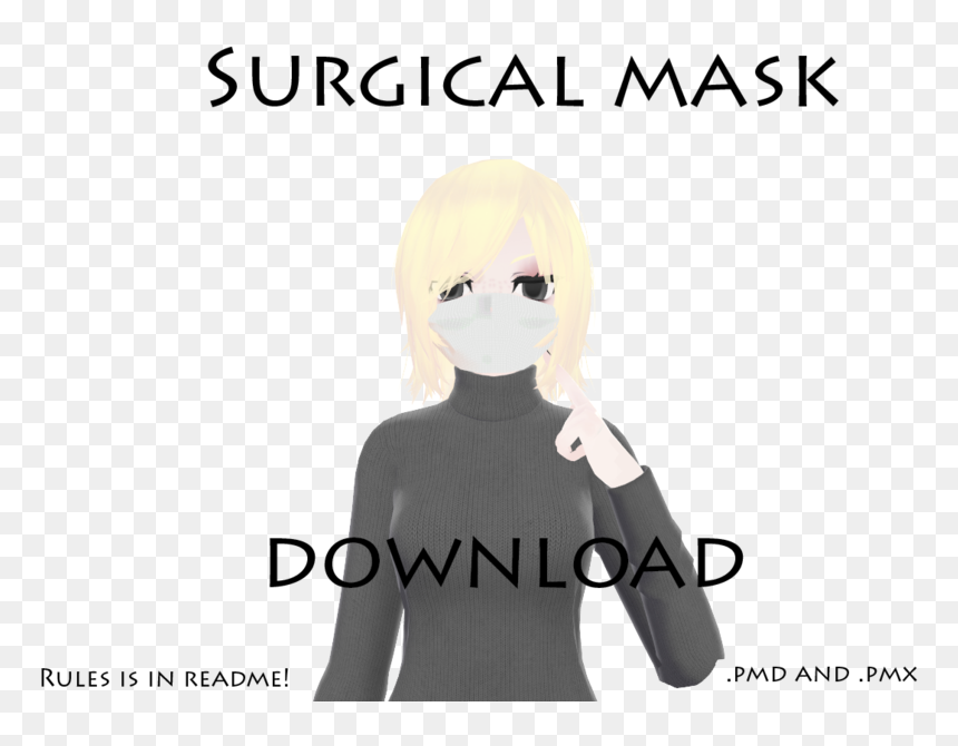 Surgical Mask From Yangire-sama Picture Source And - Birthday Calendar, HD Png Download - surgical mask png