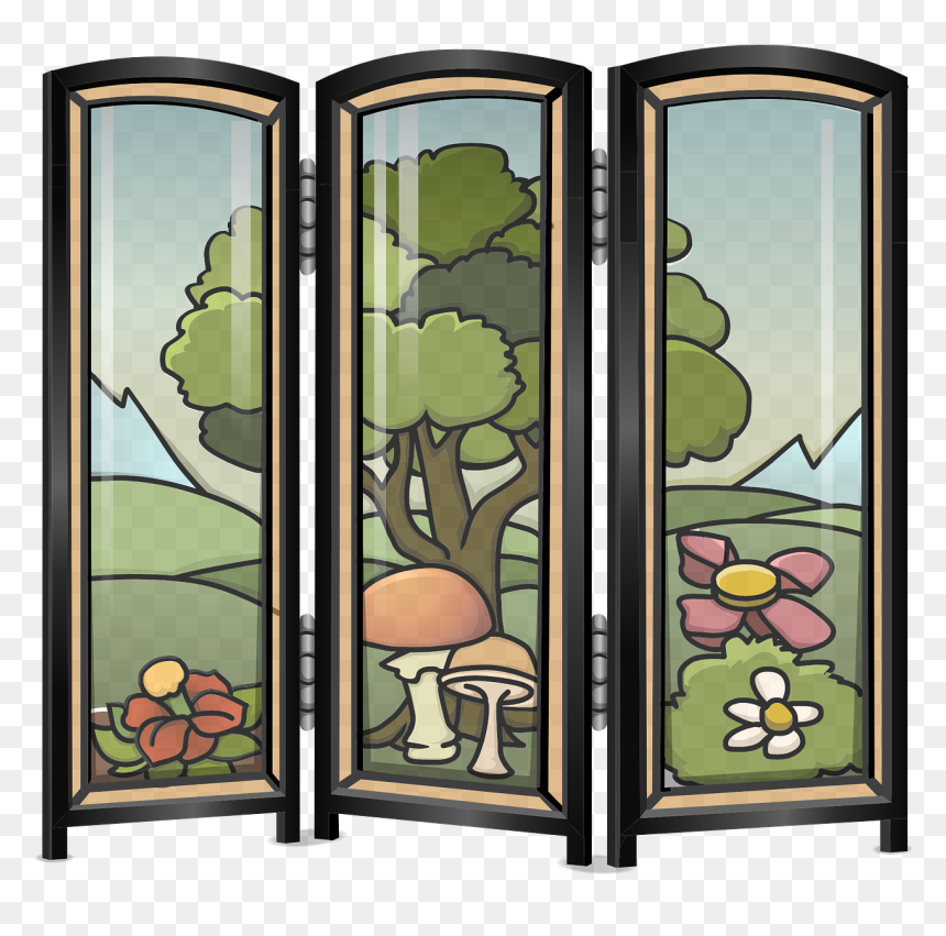 Partition Room Png, Transparent Png - flower divider png