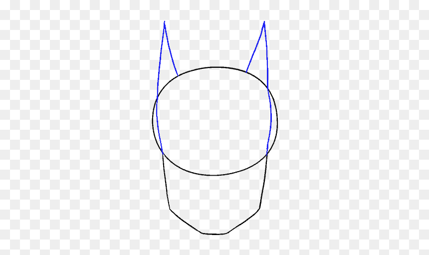 Sketch, HD Png Download - batman face png