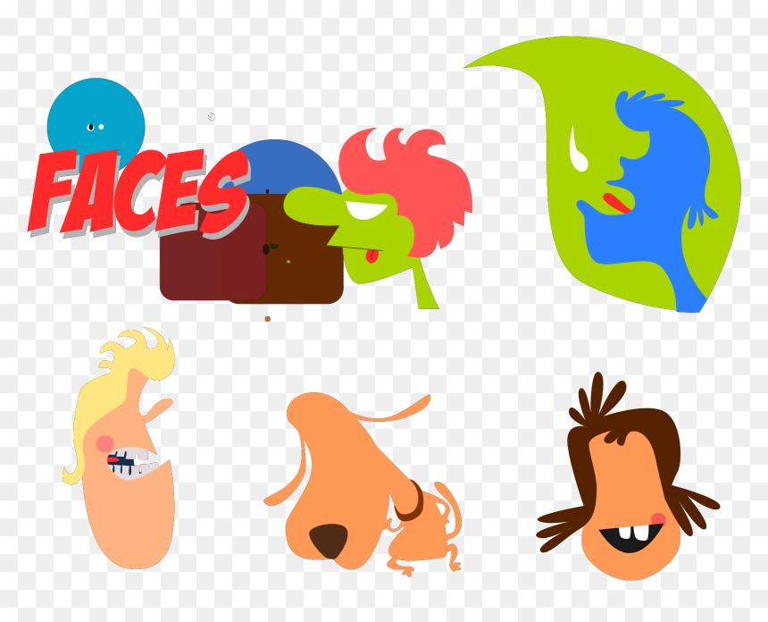 Clip Art, HD Png Download - cartoon faces png