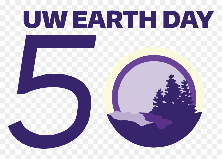 Uw Earth Day 50th Logo - Earth Day 2020 Logo, HD Png Download - washington huskies logo png