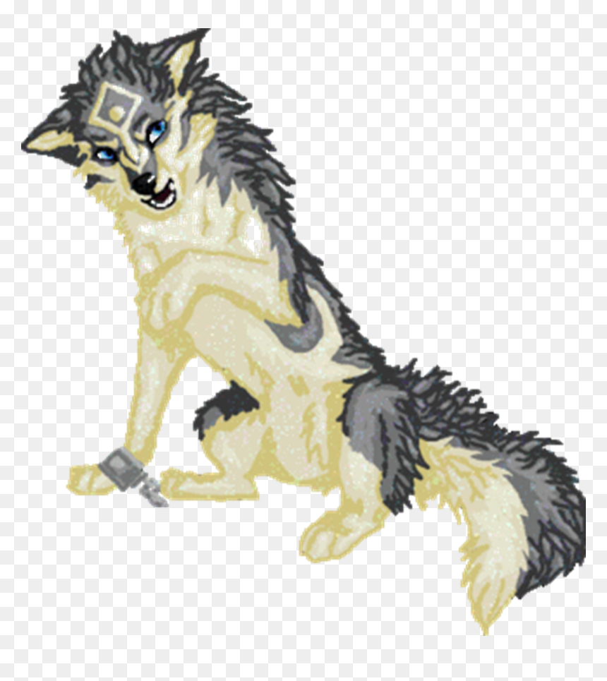 Thumb Image - Wolf Link Pixel Art, HD Png Download - anime wolf png