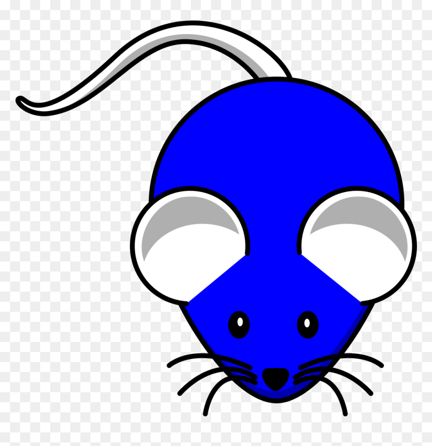 Blue White Mouse Svg Clip Arts - Clip Art Of The Mouse Png, Transparent Png - mouse clipart png