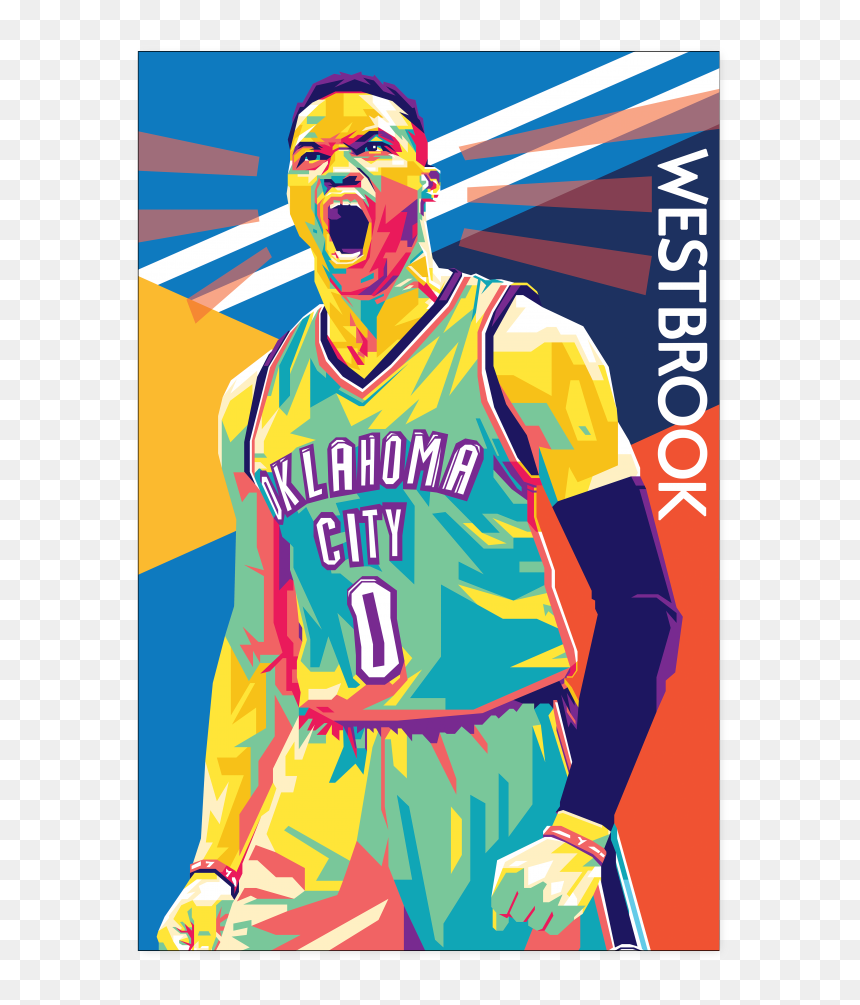 Russell Westbrook Pop Art, HD Png Download - russel westbrook png