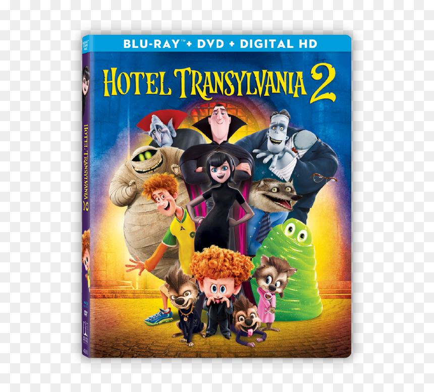 Hotel Transylvania 2 Bluray , Png Download - Hotel Transylvania 2 Blu Ray Cover, Transparent Png - bluray png