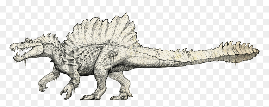 Bagel Drawing Clip Art - Hypo Spino The Isle, HD Png Download - spinosaurus png
