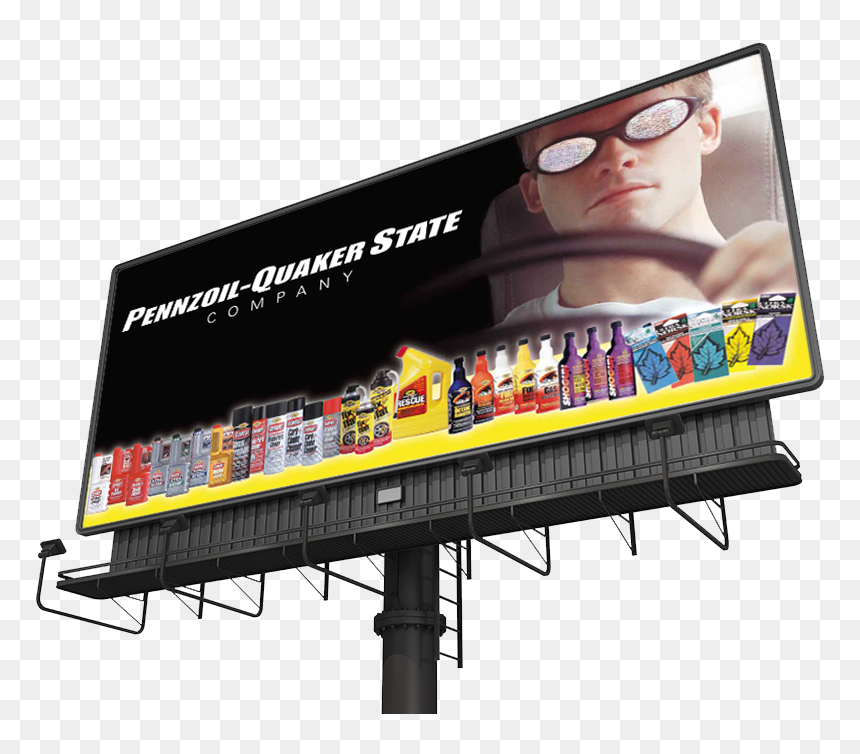 Pennzoil-quaker State Billboard Design By Bjs Design - We Buy Houses Las Vegas, HD Png Download - pennzoil logo png