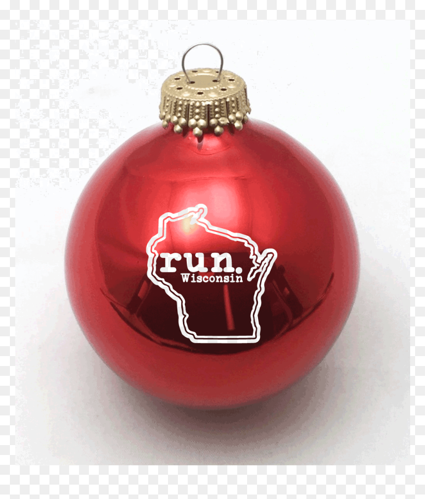 Wisconsin Run State Outline Christmas Ornament - Christmas Ornament, HD Png Download - wisconsin outline png