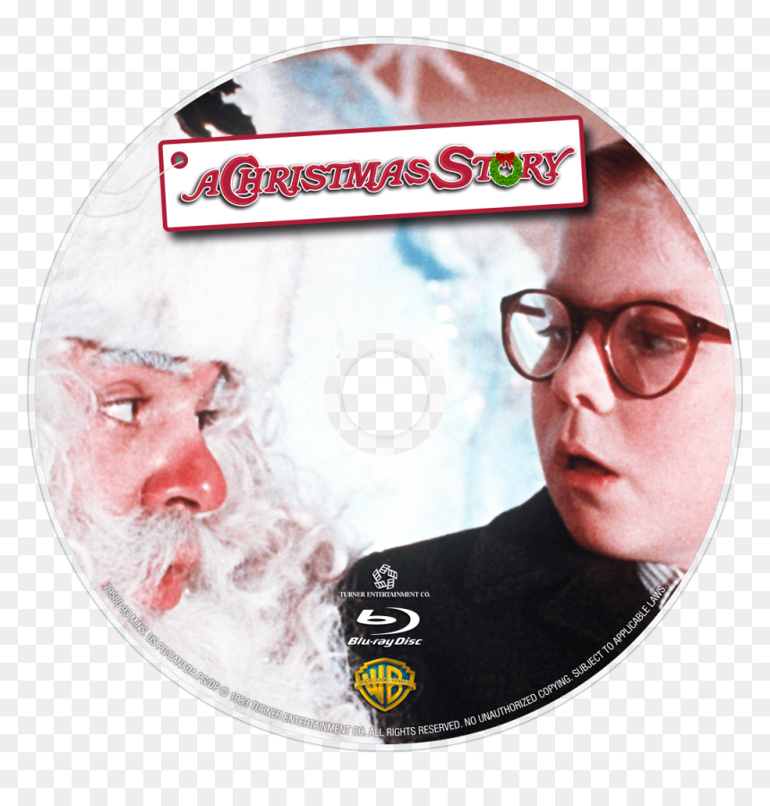 A Christmas Story Bluray Disc Image - Christmas Story Red Ryder Bb Gun Santa, HD Png Download - bluray png
