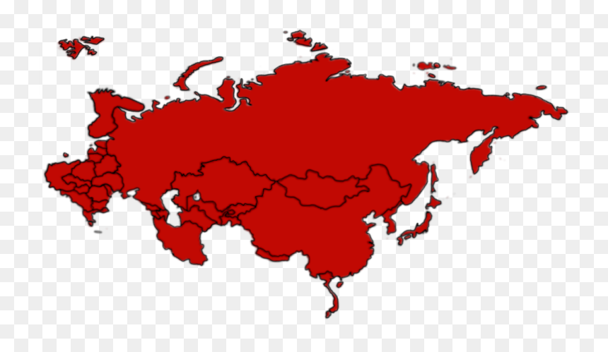 Png Map Of Asia, Transparent Png - soviet union flag png
