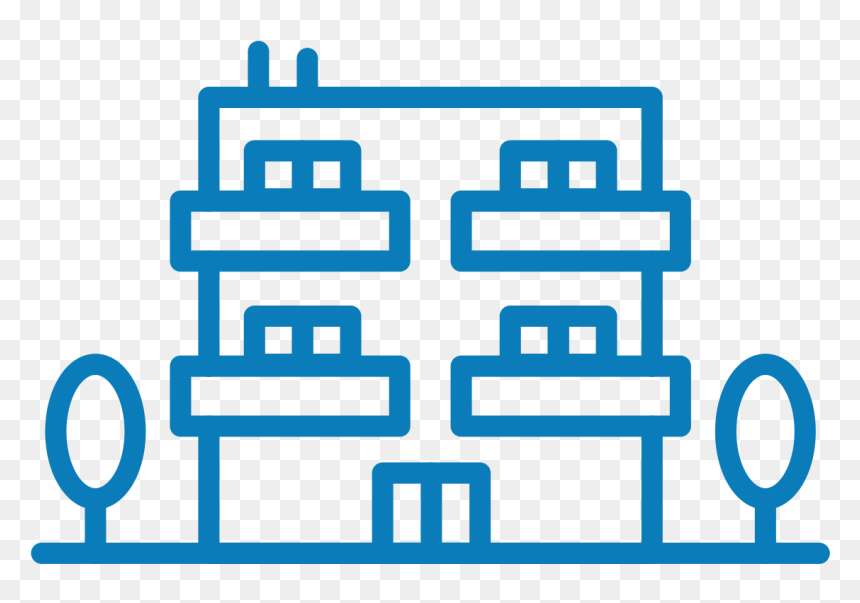 Line Diagram Of Buildings Two Storeys Or Higher - Bodega Icon, HD Png Download - clothing rack png