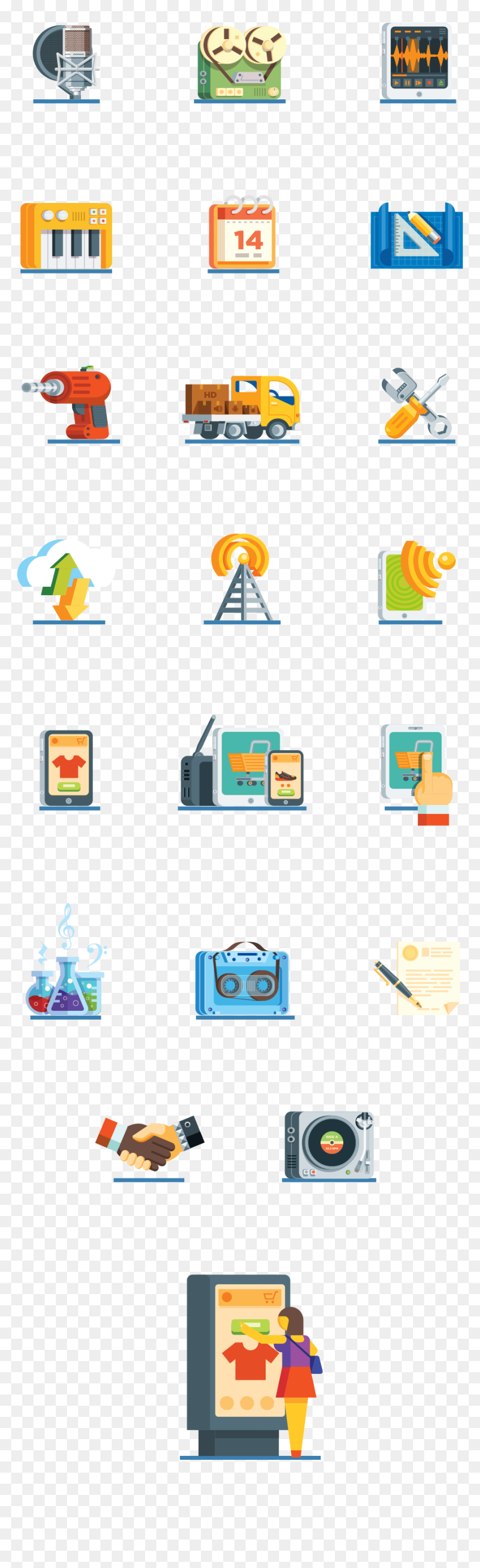 Musical Icons Set, HD Png Download - behance icon png