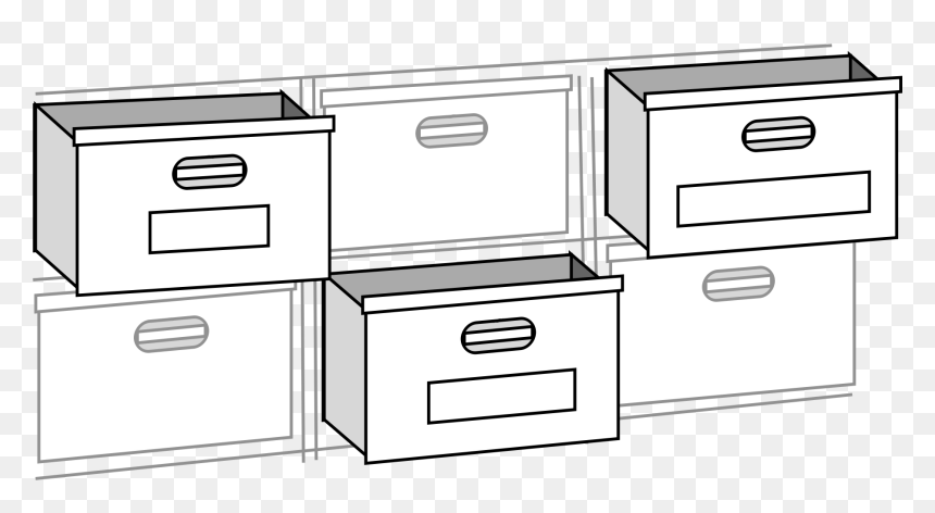 File Cabnet Drawers Clip Arts - Drawers Clip Art, HD Png Download - file cabinet png