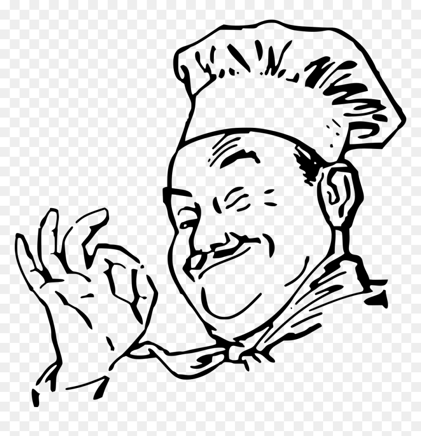 Chef Clip Art Black And White, HD Png Download - chef icon png