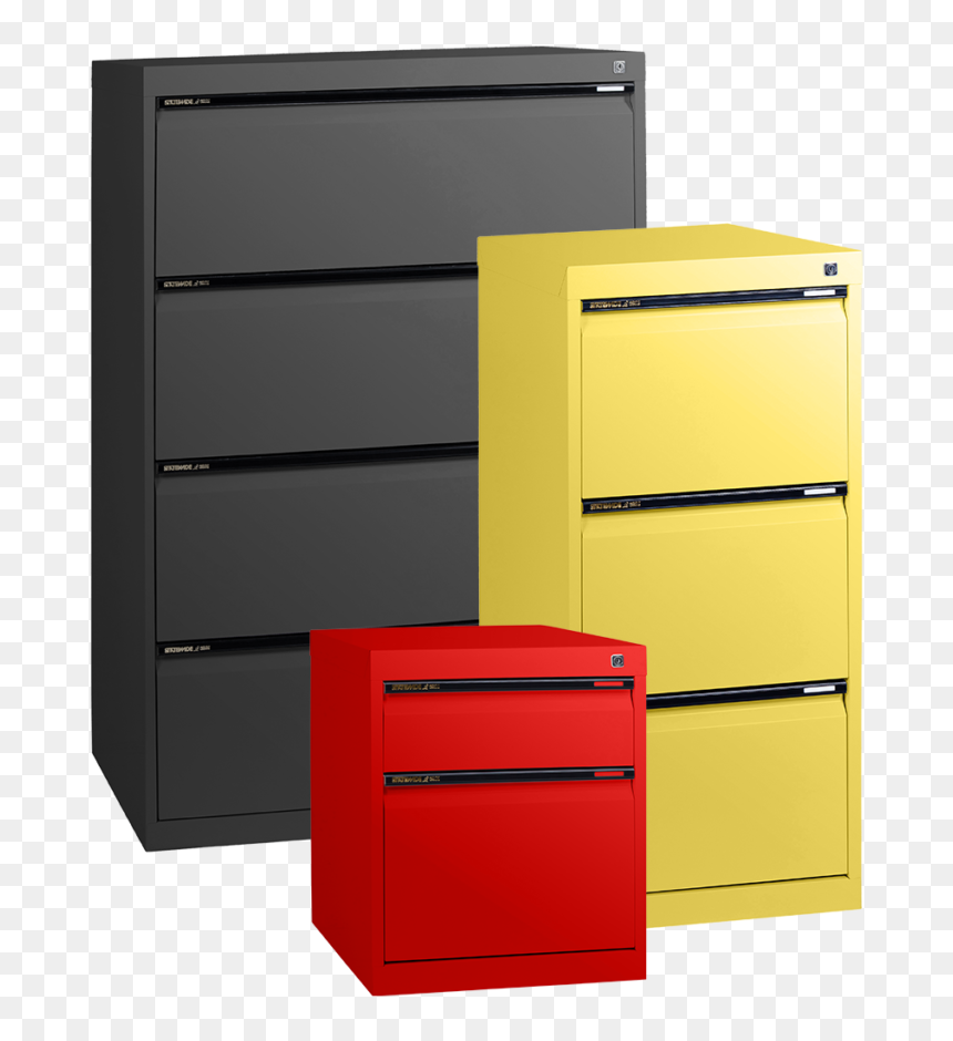 Filing Storage Category - Coloured Filing Cabinets Australia, HD Png Download - file cabinet png
