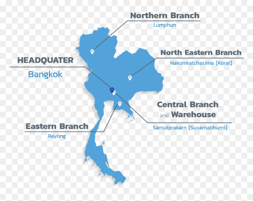 Thailand Map Vector Png, Transparent Png - thailand map png