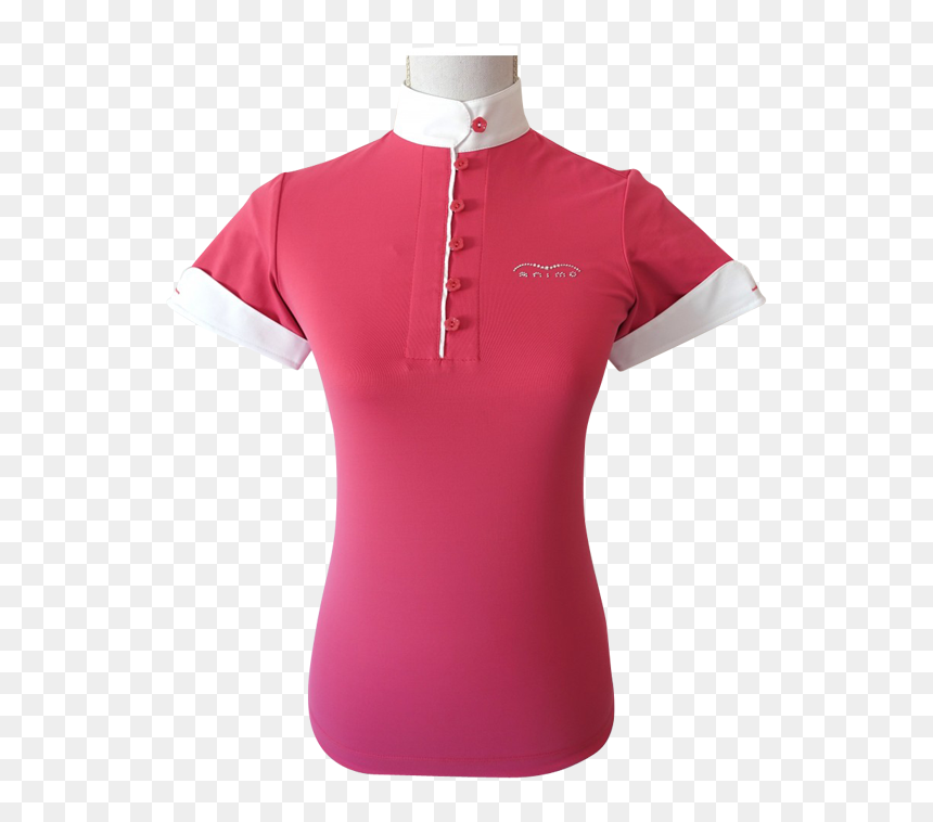 Sandro Lace Trim Cotton Jersey T Shirt , Png Download - Polo Shirt, Transparent Png - lace trim png
