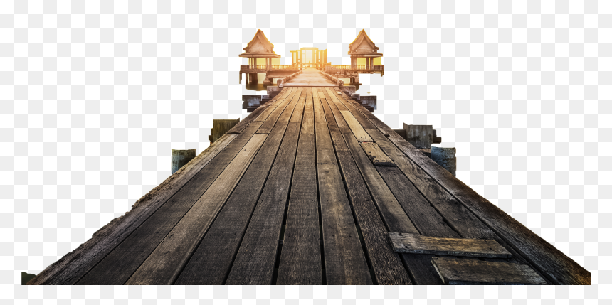 Bridge Clipart Beach - 海邊 橋 夕陽, HD Png Download - bridge clipart png