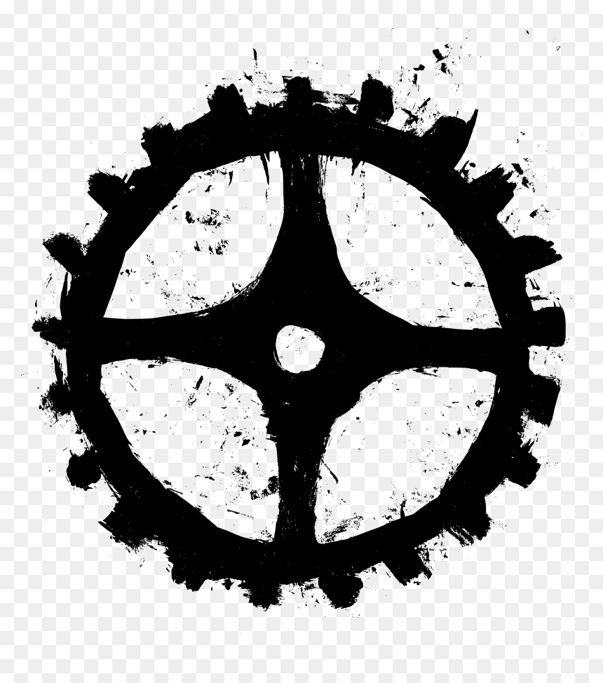 Grunge Transparent Onlygfx - Gear Coat Of Arms, HD Png Download - gear.png