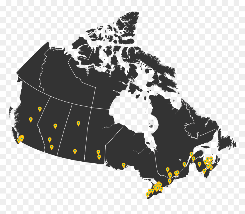 Transparent Canada Map Png - Map Of Transfer Payments In Canada, Png Download - canada map png