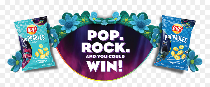 Lays Poppales Logo - Trolls World Tour Lays, HD Png Download - lays logo png