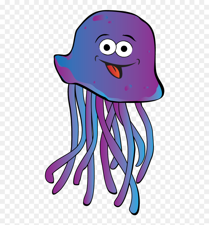 Clipart Of Sea Jellies , Png Download - Jelly Fish Cartoon Png, Transparent Png - jelly fish png