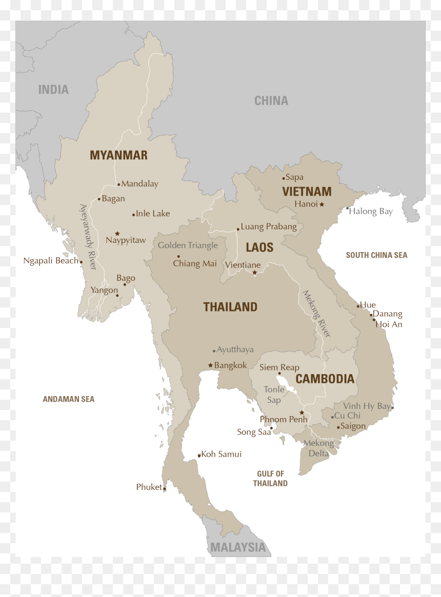 Atlas, HD Png Download - thailand map png