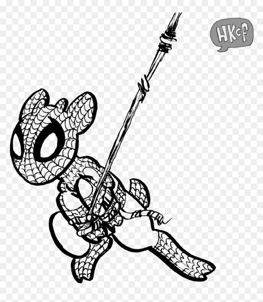 B&w Spider-goat, HD Png Download - goat.png