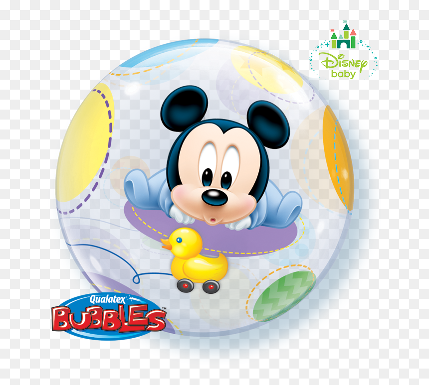 Disney Baby Mickey Mouse - Balloon Mickey Mouse Minnie Mouse, HD Png Download - baby mickey mouse png