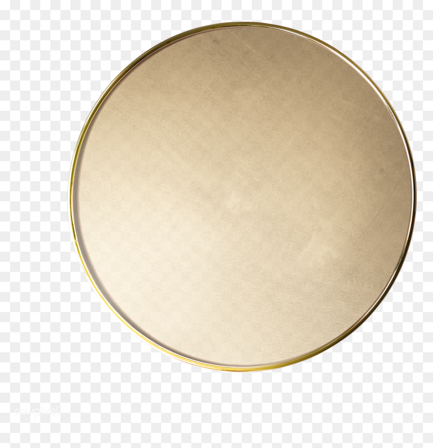 Gold Circle Mirror Png - Circle, Transparent Png - gold mirror png