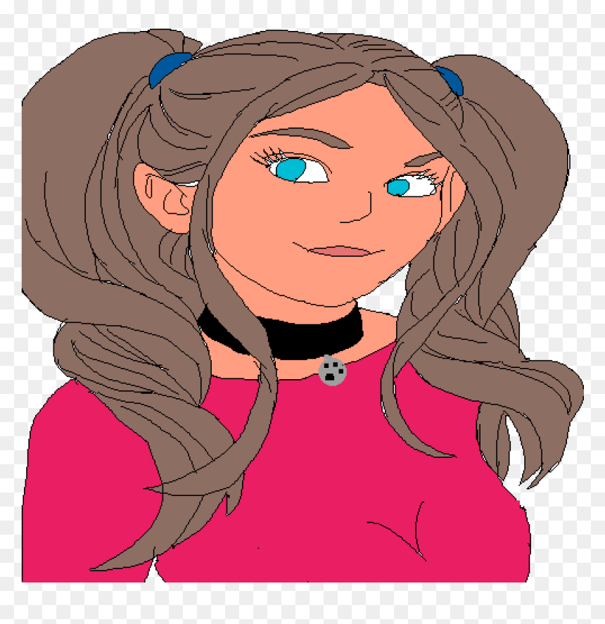 Transparent Pigtail Hair Clipart - Cartoon, HD Png Download - pigtails png