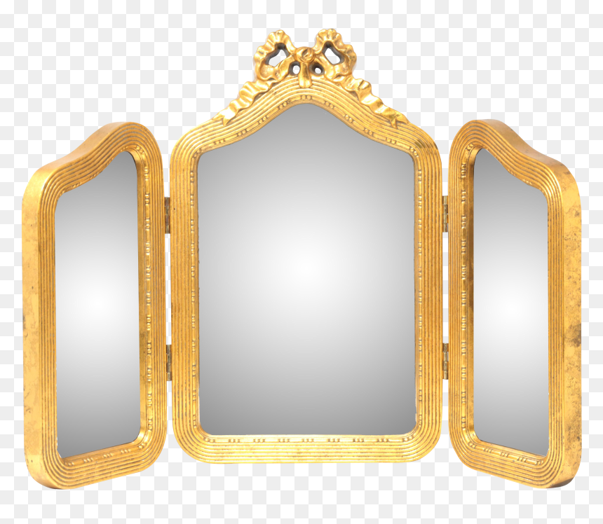 Mirror, HD Png Download - gold mirror png