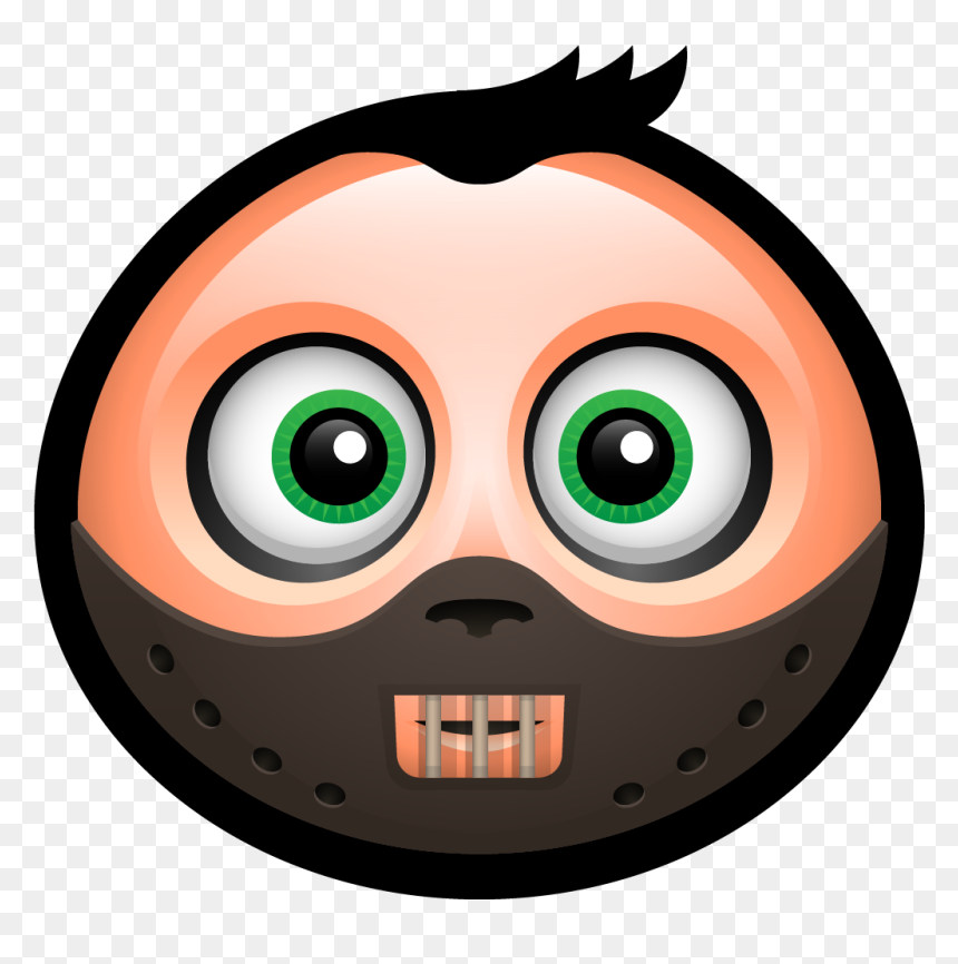 Clipart Hannibal Lecter Mask Horror Spooky Icon Size - Png Hannibal Lecter Mask Svg, Transparent Png - horror face png