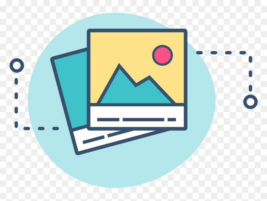 Spot Illustration Iconography Icon Website Polaroid - Circle, HD Png Download - polaroid logo png