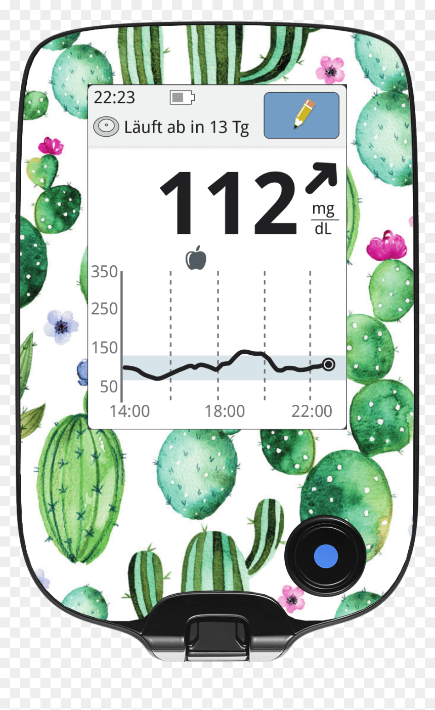 Image Of Cactus Freestyle Libre Screen Protector - Cactus Cute Notebook Covers, HD Png Download - watercolor cactus png