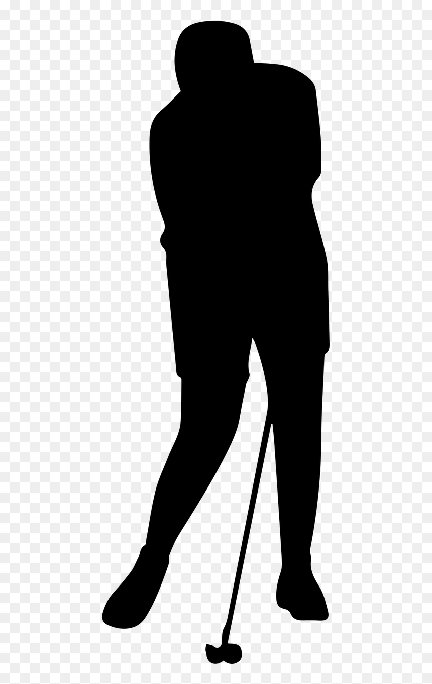 Golf, HD Png Download - golfer silhouette png