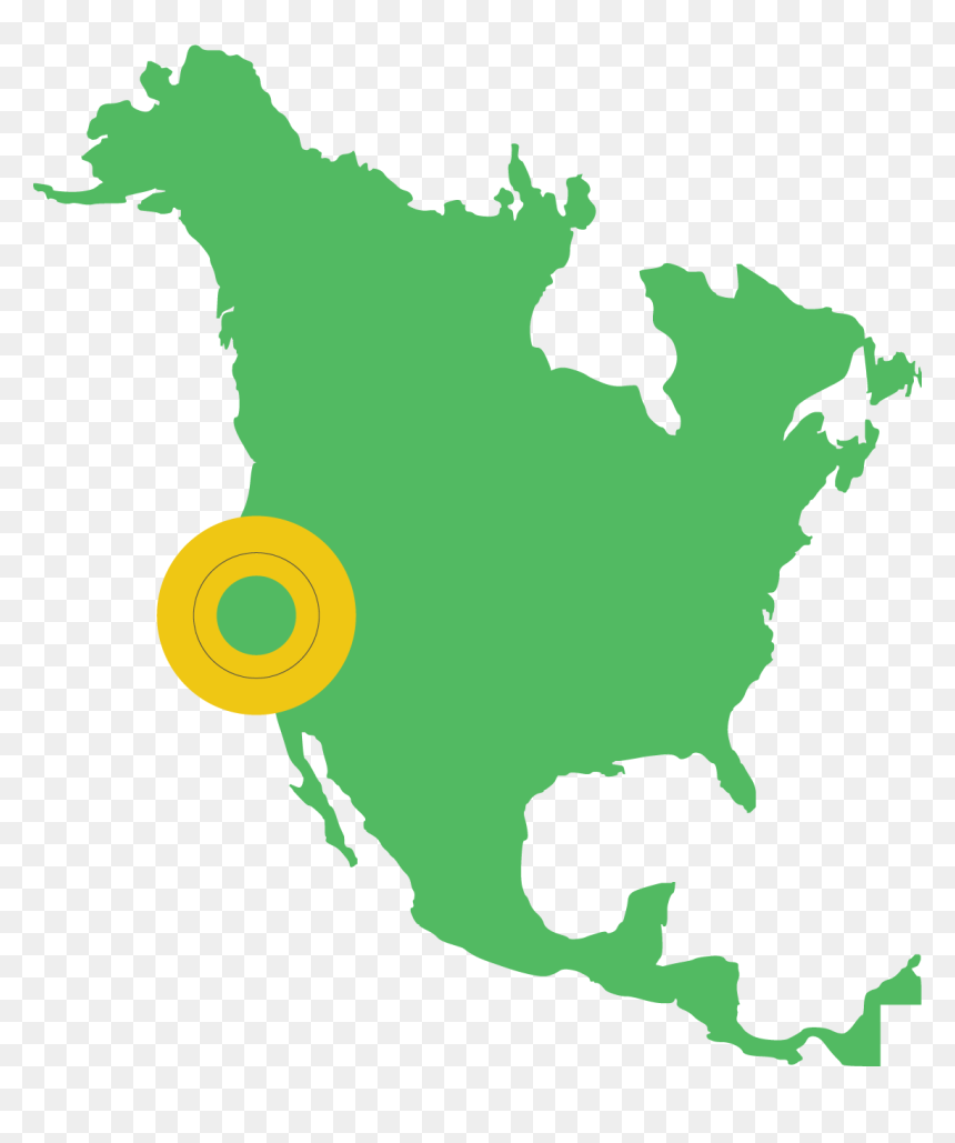 All4-gp North American Headquarters - North America Png Map, Transparent Png - canada map png