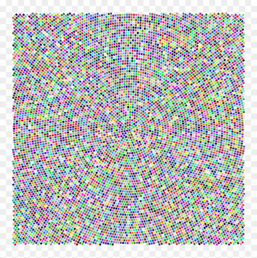 Prismatic Roman Mosaic Pattern Square No Background - Orange, HD Png Download - square pattern png