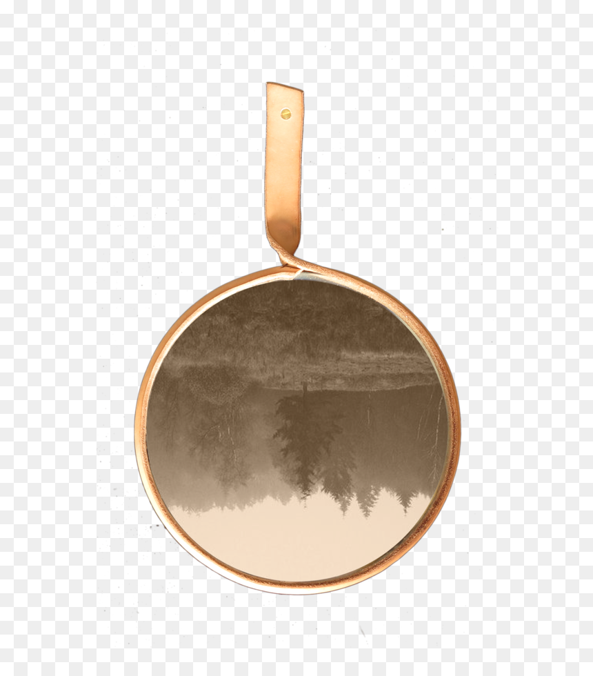 Rose Gold Mirror , Png Download - Locket, Transparent Png - gold mirror png