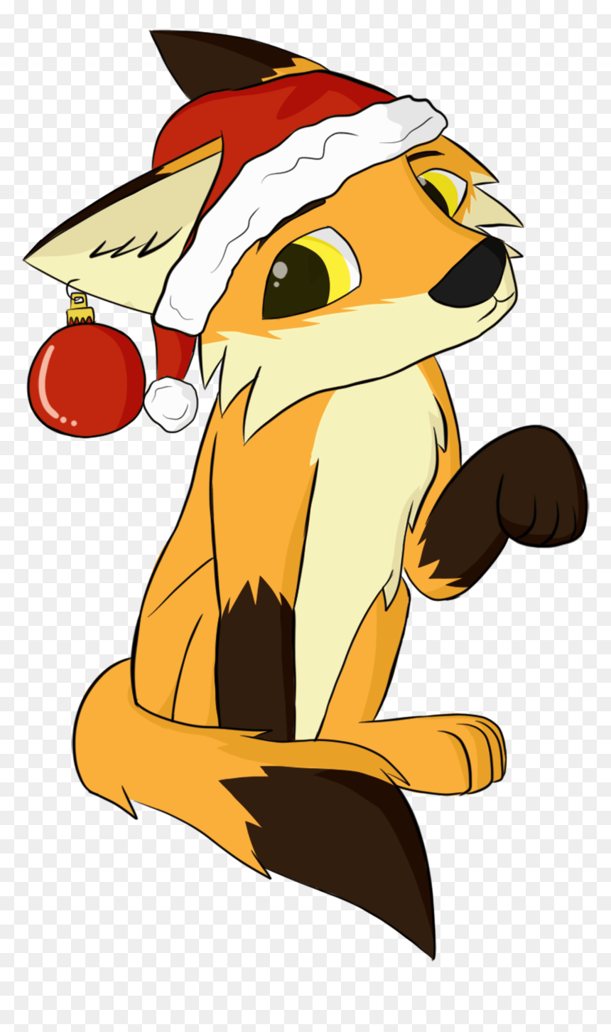 Fox Png Alpha Christmas Wolf Anime Wwwpicturesbosscom - Christmas Foxes Clipart, Transparent Png - anime wolf png